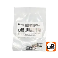Щетка графитовая UNITED PARTS для MAKITA СВ-411 (аналог 191940-4) 6х9х12мм (90-0780)