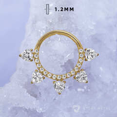 Кликер Oblivion Crystal PVD Yellow 1.2мм-