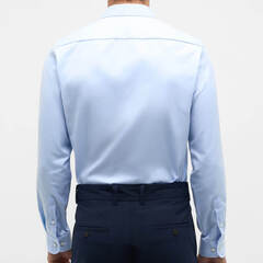 Сорочка мужская Eterna Slim Fit 8817-F182-10 из твила голубая