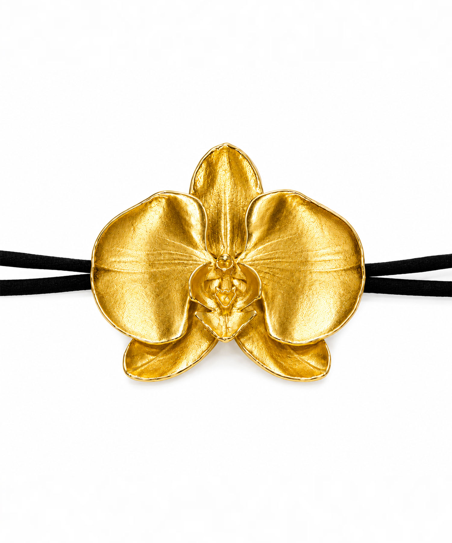 Чокер Орхидея gold