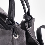 Сумка Саломея 186 македония серый + черный