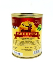 Оленина тушеная 338г в жестяной банке