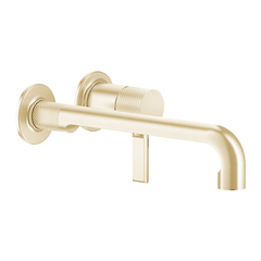 Gessi Inciso 58089#246 Встраиваемый смеситель для раковины с изливом 264-234мм (внешние части), цвет: золото фото