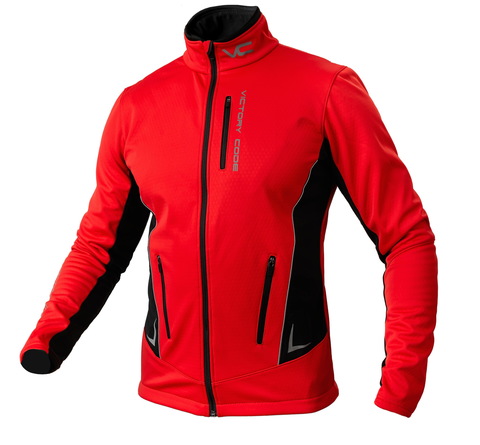 Victory Code Speed Up разминочная лыжная куртка red