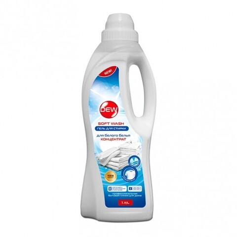 DEW Гель для стирки белого белья Soft wash 1л