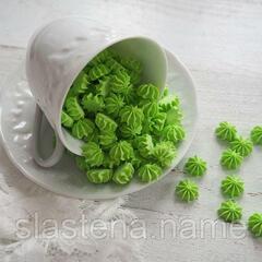 Сахарные фигурки Мини-безе зеленые 40 гр.