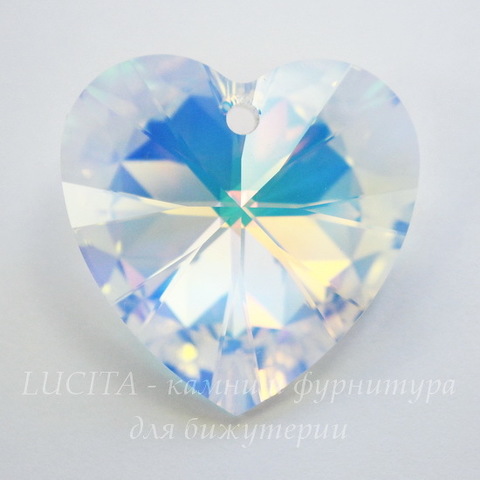 6228 Подвеска Сваровски Сердечко Crystal AB (40 мм) ()