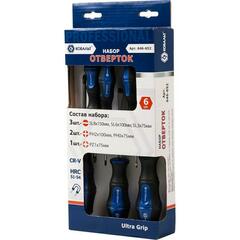Набор отверток КОБАЛЬТ Ultra Grip CR-V (6 шт.) (646-652)