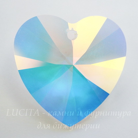 6228 Подвеска Сваровски Сердечко Crystal AB (40 мм) ()