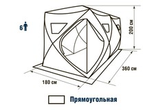 Зимняя палатка куб Higashi Double Camo Comfort