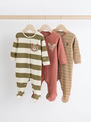 Комбинезон / Cлип для малышей Next B48-427, 3 шт., Хаки, Красный