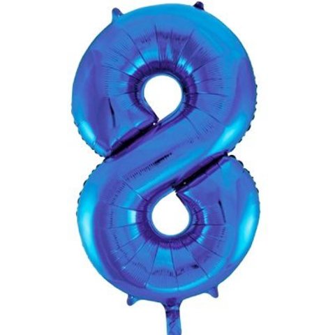 Цифра гелиевая 8 