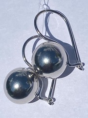 Шары 1,2 (серьги из серебра)