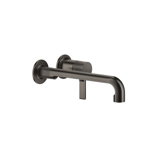 Gessi Inciso 58089#299 Встраиваемый смеситель для раковины с изливом 264-234мм (внешние части), цвет: nero XL