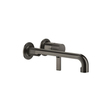 Gessi Inciso 58089#299 Встраиваемый смеситель для раковины с изливом 264-234мм (внешние части), цвет: nero XL