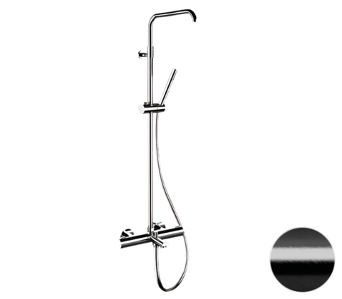 Remer Elegance EQ34A7MMSSOFCFP Душевая система термостатическая, цвет: черный хром брашированный