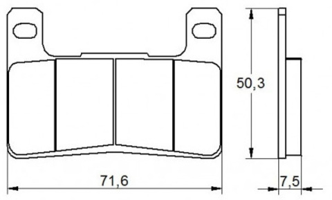 AGPA109EV1 Тормозные колодки дисковые мото Accossato (FDB2178)