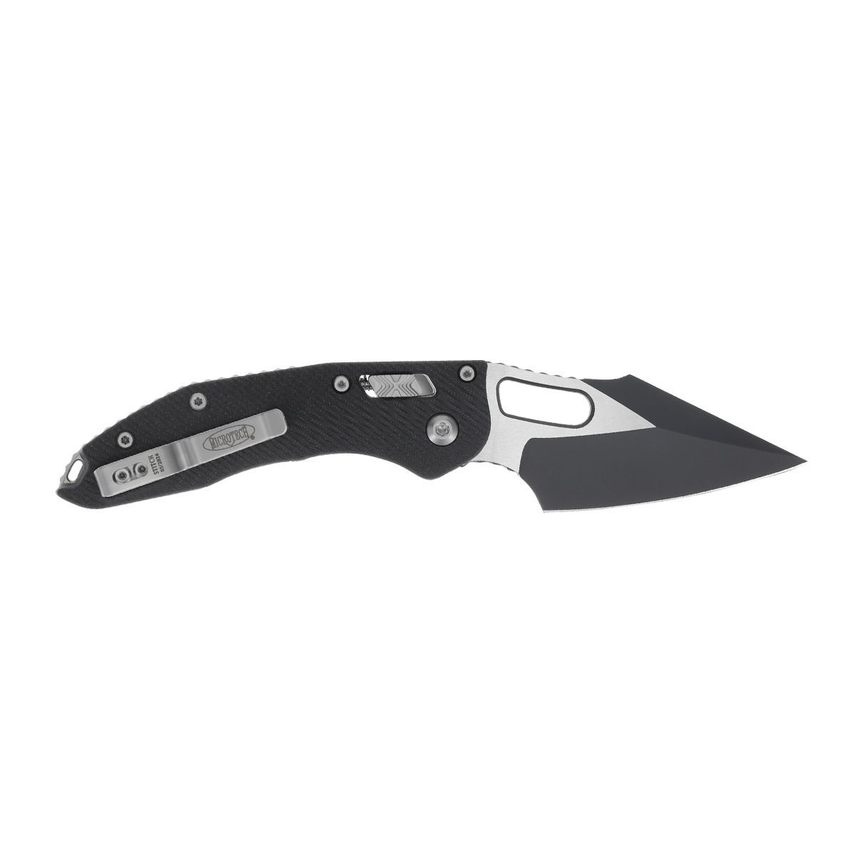 Складной нож Microtech Stitch 169RL-1FLGTBK, сталь M390, рукоять G10, черный
