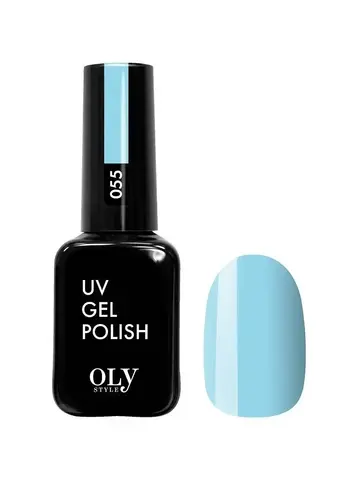 OLYSTYLE Гель-лак для ногтей тон 055 небесно-голубой