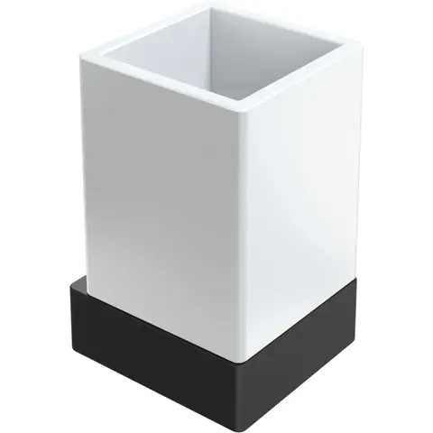 Boheme 10724-B Стакан настенный Qubic Black