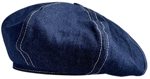 Картинка берет Skully Wear S-46 dark blue - 1
