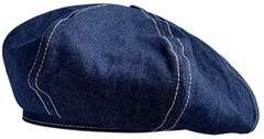Берет джинсовый Skully S-46 dark blue