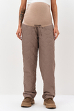Утепленные брюки для беременных 17211 черный