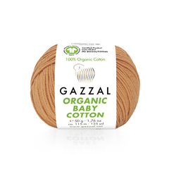 Gazzal Organic Baby Cotton 438 (Карамельный пудинг)