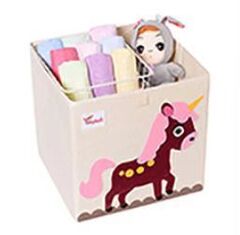 Короб стеллажный лошадка , кофр для хранения игрушек и вещей . 1шт 33х33х33 см