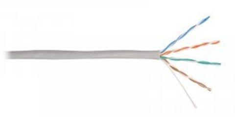 Кабель NIKOLAN U/UTP 4pair, Cat5e, Solid, In, PVC (4100A-RD) (305м.)