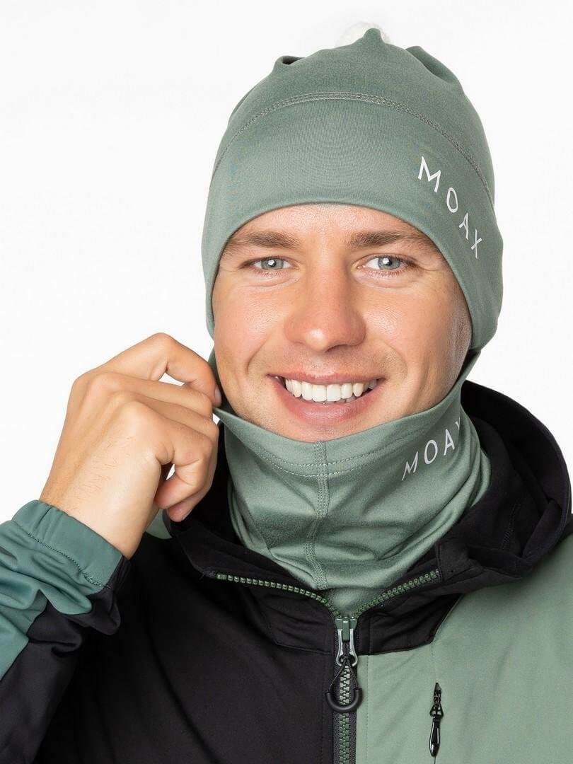 Лыжная шапка Moax Tauri Stretch унисекс зеленая
