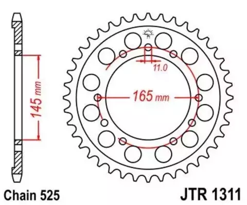 Звезда ведомая JTR1311 45