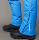 Женский утеплённый прогулочный лыжный костюм Nordski Montana Premium Blue-Red с лямками
