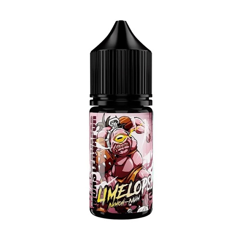 Жидкость MONSTERVAPOR Salt 2% 30 ml - Limelops (лимон с лаймом)