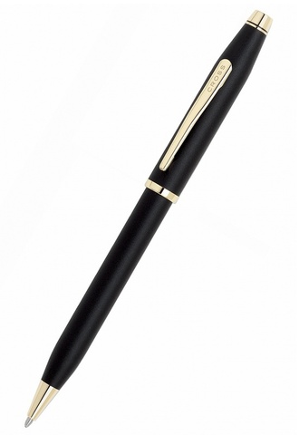 Ручка шариковая Cross Century II, Matte Black GT (2502WG)