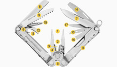 Мультитул Leatherman Rebar, 17 функций, кожаный чехол (831560) - Multitool-Leatherman.Ru
