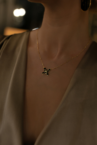 Колье Азеллюс, серебро 925, позолота 18k 2