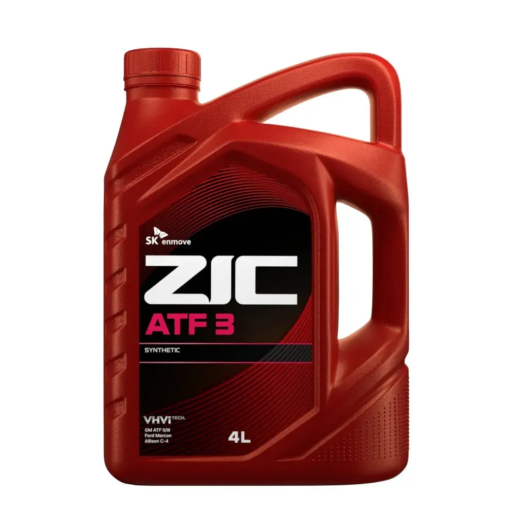 Масло трансмиссионное ZIC ATF 3 синтетическое 4л