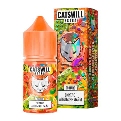 Жидкость CATSWILL EXTRA Salt 2% HARD 30 ml - Скитлс Апельсин Лайм