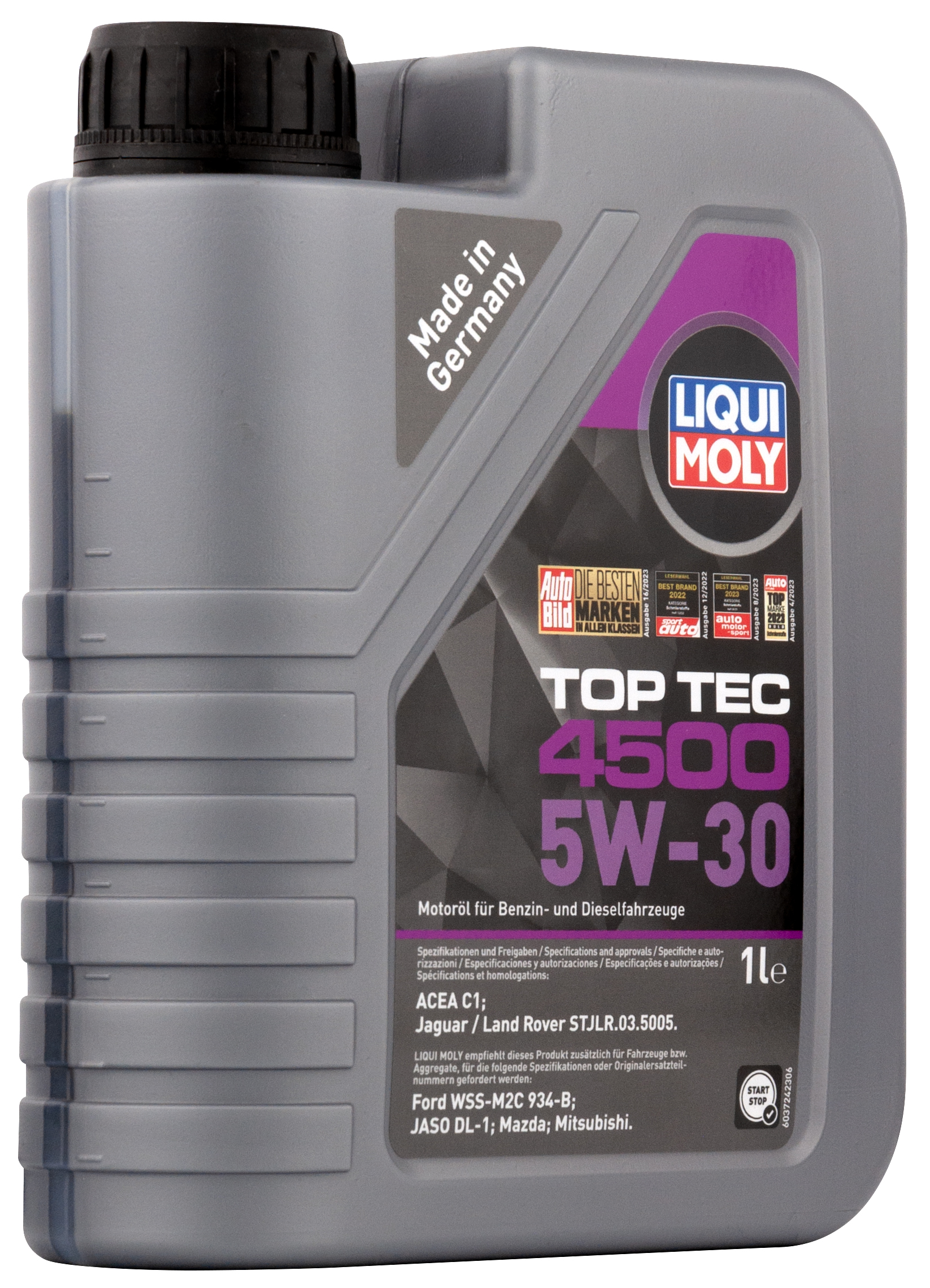 Моторное масло Liqui MolyTop Tec 4500 5W30 синтетическое 1л
