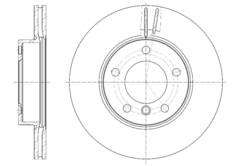 Диск тормозной вентилируемый G-brake  GR-21547