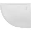 BelBagno TRAY-MR-UNO-RH-120/80-550-35-W-R-BO Поддон из искусственного мрамора в комплекте с сифоном с белой матовой декоративной накладкой