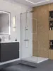 BelBagno UNO-L-1-TB-90-C-Cr Душевая перегородка универсальная с односторонним входом, стекло прозрачное, профиль хром, 900x2000 мм