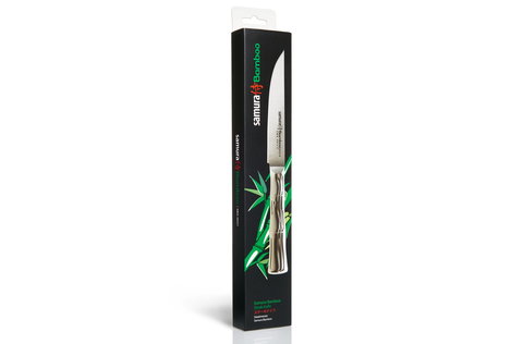 Нож кухонный стальной для стейка Samura BAMBOO SBA-0031/Y