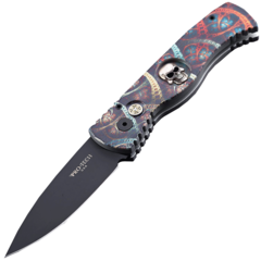 Фото Автоматический складной нож Pro-Tech TR-2 Skull Surprise 2018 Blade Show Exclusive, сталь 154CM, рукоять алюминий