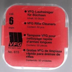 Пыжи чистящие VFG-Standart 6 мм (.243Win/6,35 mm), 50 шт.