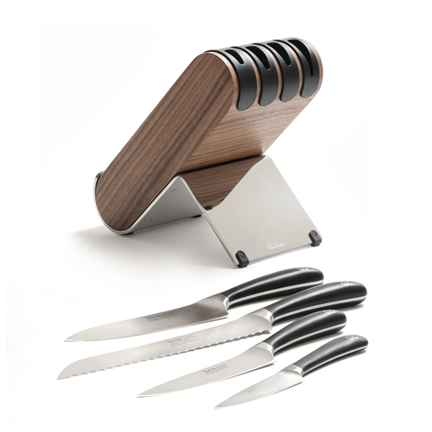 Набор из 4 кухонных ножей и подставки ROBERT WELCH Signature knife арт. SIGQW2091V/5
