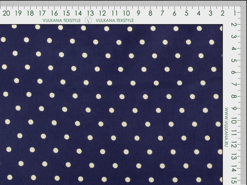 Ткань BUTTER POLKA PRT-D02 C001(navy-beige)