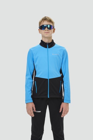 Детская лыжная куртка Nordski Jr. Advance light blue-black