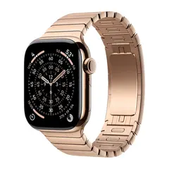 Умные часы Apple Watch Series 11 GPS + Cellular, 42mm, Gold Titanium Case with Gold Link Bracelet